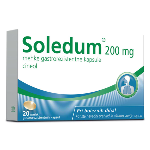 Soledum 200 mg, mehke gastrorezistentne kapsule 