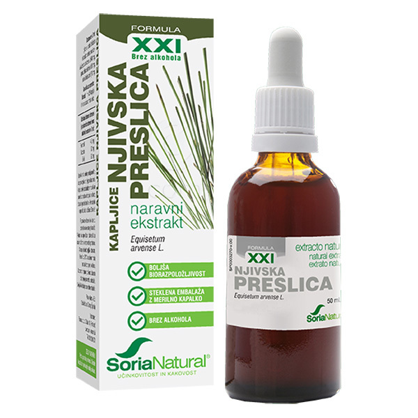 Soria Natural Njivska Preslica XXI, brezalkoholne kapljice (50 ml)