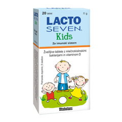 Lactoseven Kids, 20 žvečljivih tablet 
