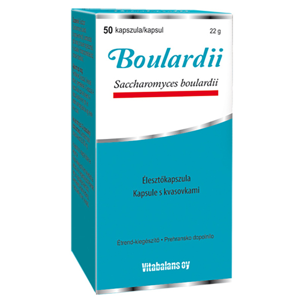 Vitabalans Boilardii, probiotične kapsule s kvasovkami (50 kapsul)