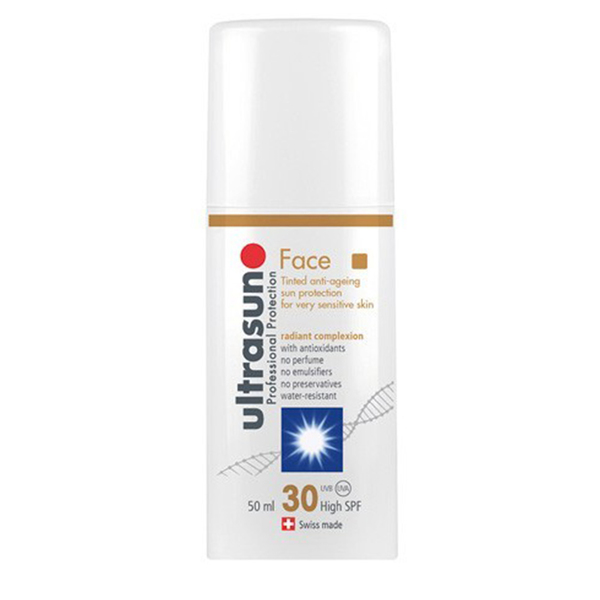  Ultrasun, obarvana krema za obraz - ZF 30 (50 ml)