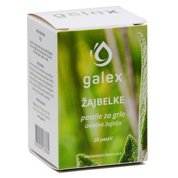 Galex Žajbelke, pastile s sladilom (20 pastil)