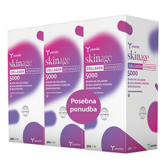 Yasenka Skinage Collagen Advanced 5000, tekoče prehransko dopolnilo - paket (3 x 500 ml)