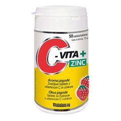 C-Vita + Cink, žvečljive tablete (50 tablet)