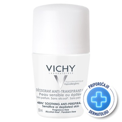 Vichy deodorant antitranspirant 48h, roll-on 