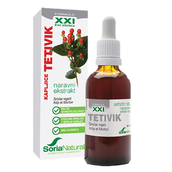 Soria Natural Tetivik XXI, brezalkoholne kapljice (50 ml)