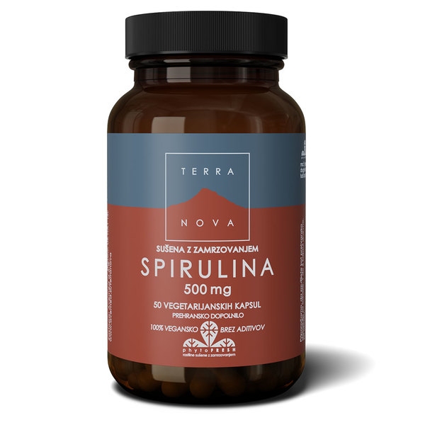 Terranova Spirulina 500 mg, kapsule (50 kapsul)