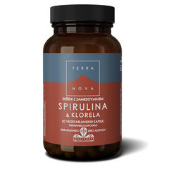 Terranova Spirulina in Klorela, kapsule (50 kapsul)