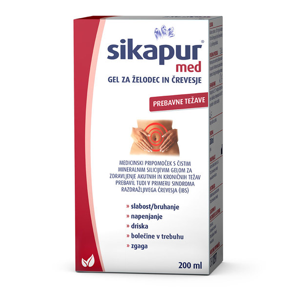 Sikapur Med, gel za želodec in črevesje (200 ml)