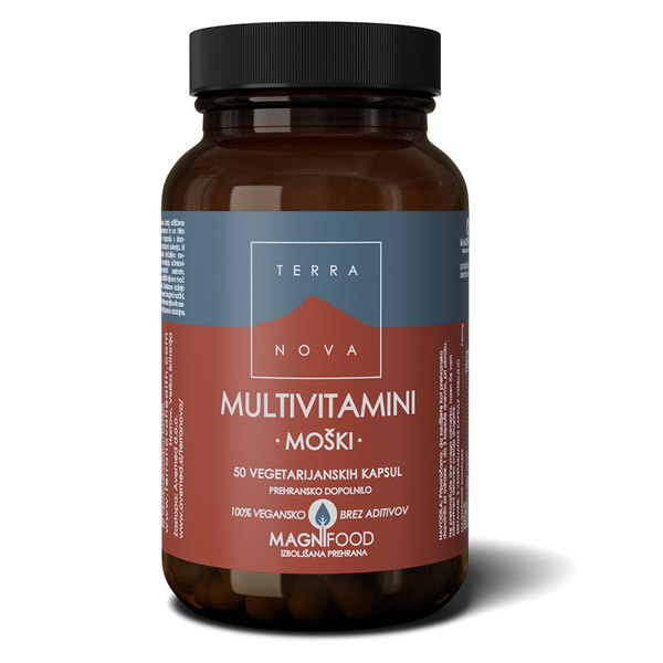 Multivitamini za moške Terranova, 50 kapsul