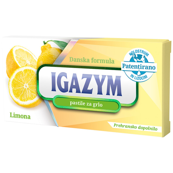 Igazym, pastile za grlo - okus limone (20 pastil)