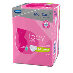 Molicare Lady Pants 5 kapljic - Medium, mobilne hlačke za inkontinenco (8 kosov)