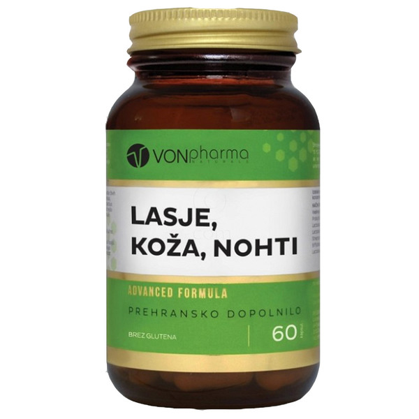 VONpharma Lasje, Koža, Nohti, kapsule (60 kapsul)