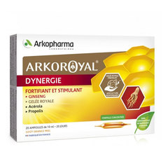 Arkoroyal Dynergie kompleks z matičnim mlečkom, acerolo in propolisom, ampule (20 x 10 ml)