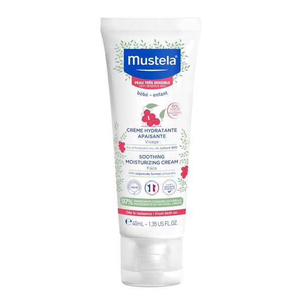 Mustela, pomirjujoča hidratantna krema za obraz (40 ml)