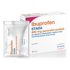 Ibuprofen Stada, 400 mg peroralni prašek (10 vrečic)