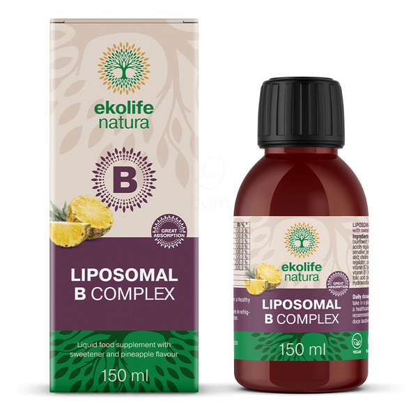 Ekolife Natura, liposomski B Kompleks brez etanola (150 ml)