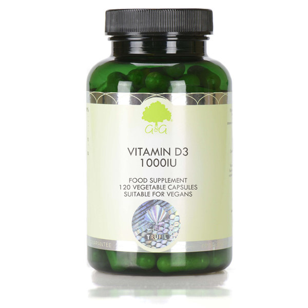 G&G Vitamins Vitamin D3 1000iu, kapsule (120 kapsul)