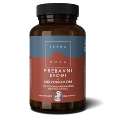 Prebavni encimi z mikroorganizmi Terranova, 100 kapsul
