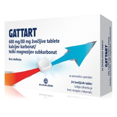 Gattart 680mg/80 mg, žvečljive tablete (24 tablet)