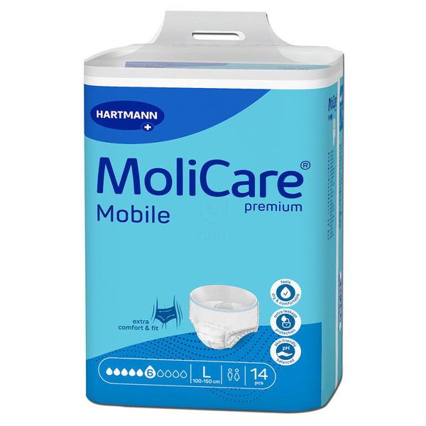 MoliCare Premium Mobile 6 Drops, inkontinenčne hlačke (velikost L) - 14 hlačk
