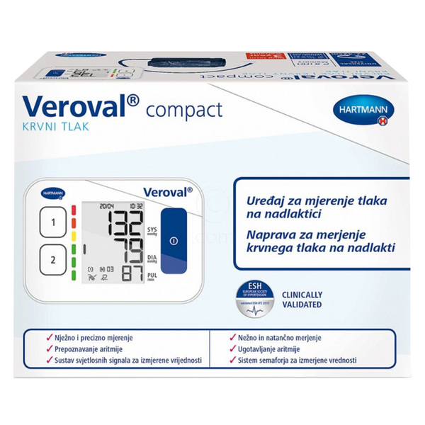 Veroval Compact, nadlahtni merilnik krvnega tlaka (1 aparat)