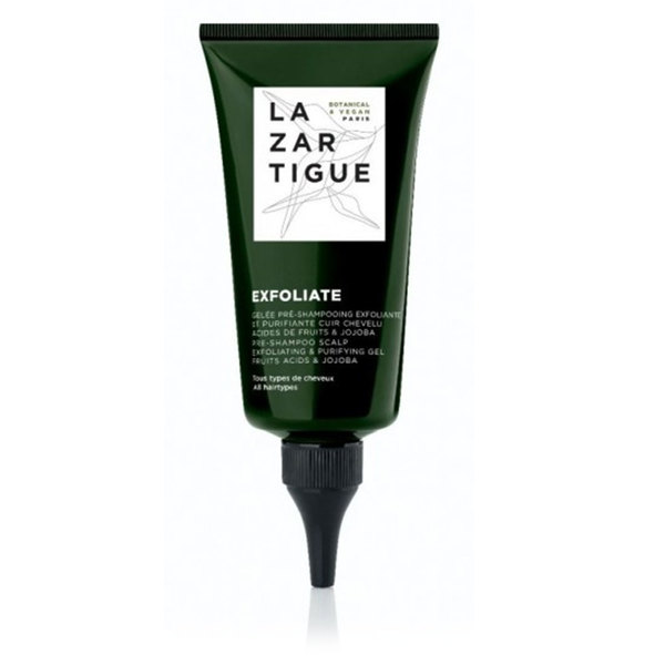 Lazartigue Exfoliate, piling in čistilni gel za vse vrste lasiča (75 ml)