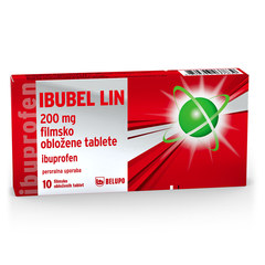 Ibubel Lin 200 mg, filmsko obložene tablete (10 tablet)