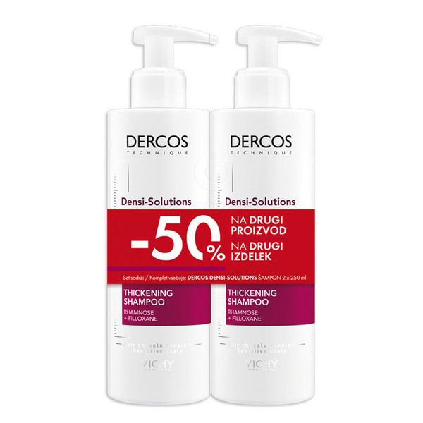 Vichy Dercos Densi-Solutions, šampon - paket (2 x 250 ml)