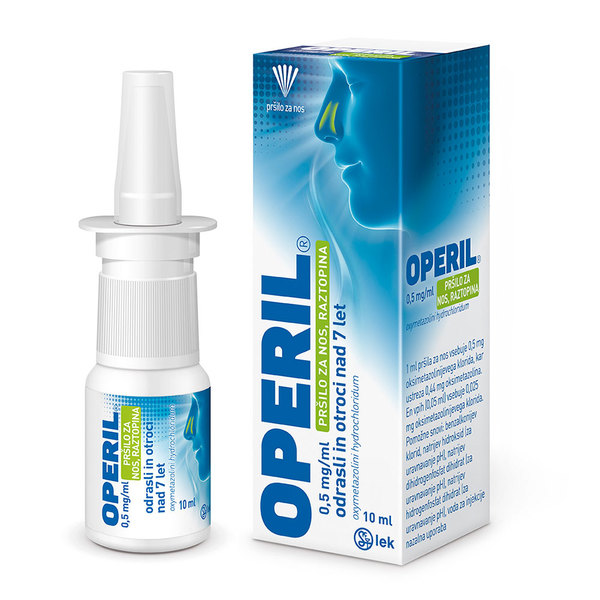 Operil 0,5 mg/ml pršilo za nos, raztopina (10 ml)