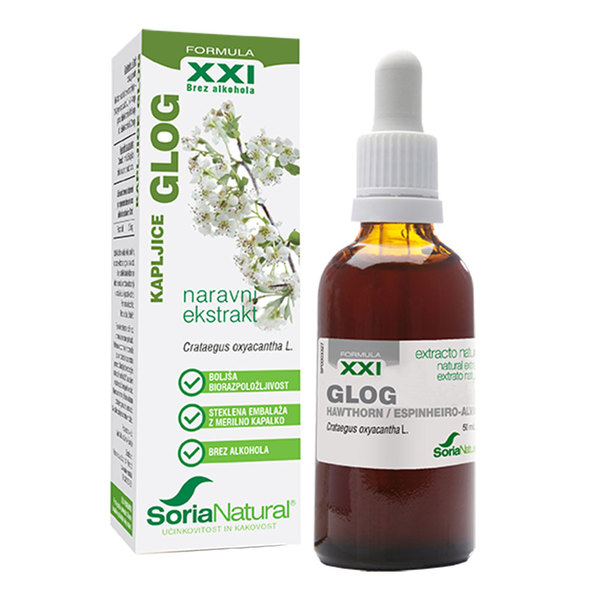 Soria Natural Glog XXI, kapljice brez alkohola (50 ml)