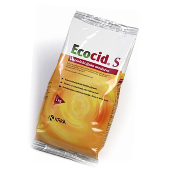 Ecocid S, vsestransko visokoaktivno razkužilo za površine (1 kg)