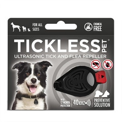 Tickless Pet, ultrazvočni repelent za mačke in pse (črn)