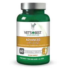 Vet's Best Advanced Hip & Joint, žvečljive tablete za pse (60 tablet)