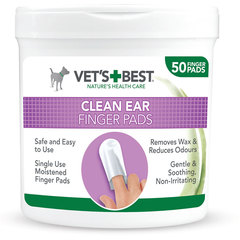 Vet's Best Clean Ear, naprstniki za čiščenje ušes (50 naprstnikov)