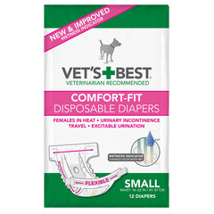 Vet's Best Comfort Fit, plenice za samice - S (12 plenic)