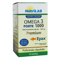 Nutrilab Omega 3 1000 Forte Premium, kapsule (30 kapsul)