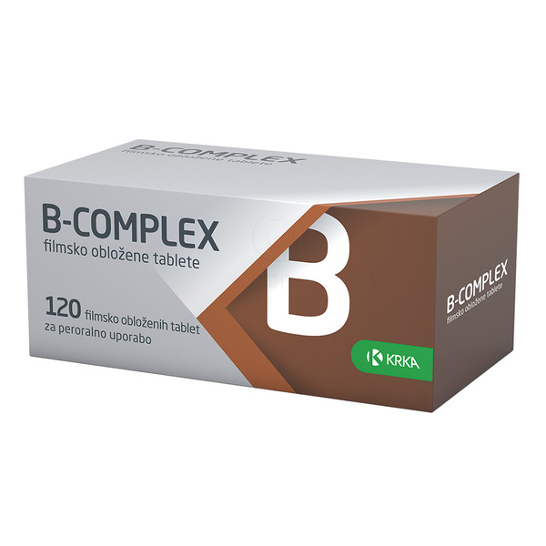 B-Complex Krka, filmsko obložene tablete (120 tablet)