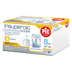 PiC Insupen, igle za inzulin G31 8mm (100 igel) 