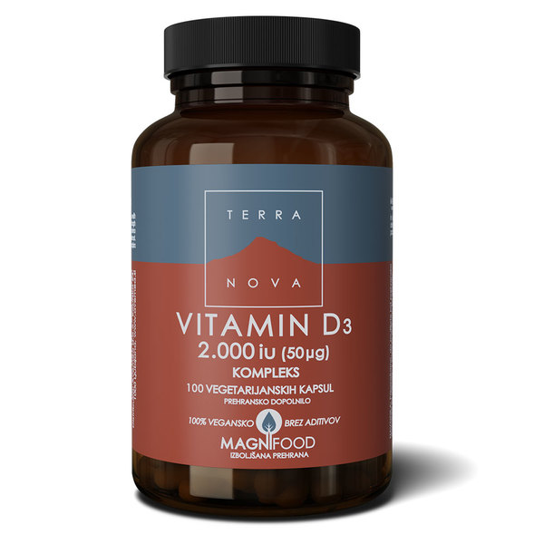 Terranova Vitamin D3 2000iu kompleks, kapsule