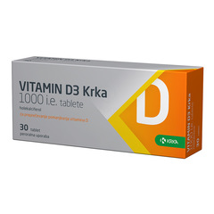 Vitamin D3 Krka 1000 I.E., tablete (30 tablet)