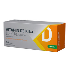 Vitamin D3 Krka 1000 I.E., tablete (60 tablet)
