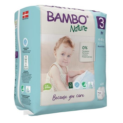 Bambo Nature 3 Midi, otroške pleničke - 4-8 kg (28 plenic)