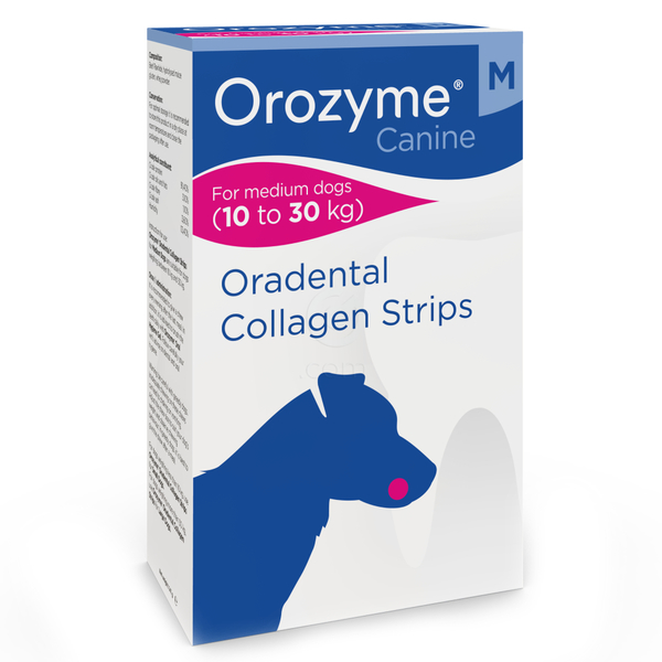 Orozyme Canine S, encimski kolagenski trakovi za žvečenje za majhne pse do 10 kg (224 g)