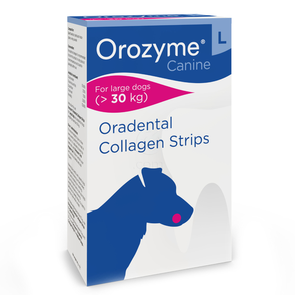 Orozyme Canine S, encimski kolagenski trakovi za žvečenje za majhne pse do 10 kg (224 g)