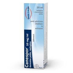 Canespor 10 mg/ml, dermalno pršilo (25 ml raztopina)