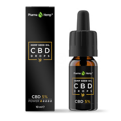 PharmaHemp, CBD kapljice (5%) v konopljinem olju (10 ml)