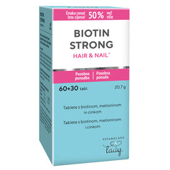 Vitabalans Biotin Strong, tablete za lase in nohte (60 tablet)