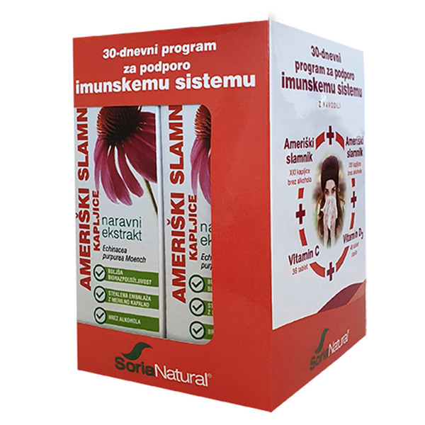 Soria Natural 30 dni, paket za podporo imunskemu sistemu (2 x 50 ml + 36 tablet + 48 tablet)