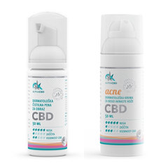 Favn Alpha CBD, paket za nego mastne kože nagnjene k aknam (50 ml + 50 ml)